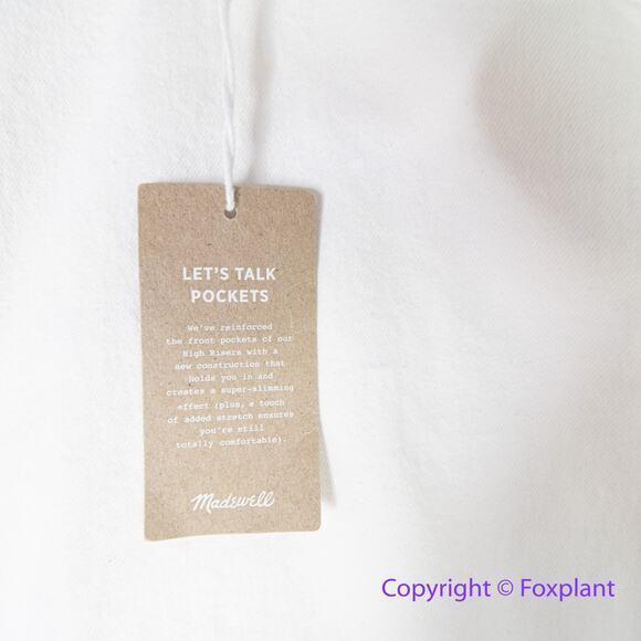 New! Madewell High-Rise Denim Shorts in Tile White size 37 - Picture 9 of 15